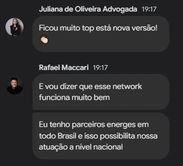 Comentários da Juliana e do Rafael sobre a nova Comunidade