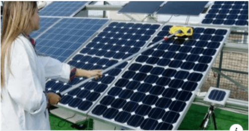 Limpeza dos módulos fotovoltaicos